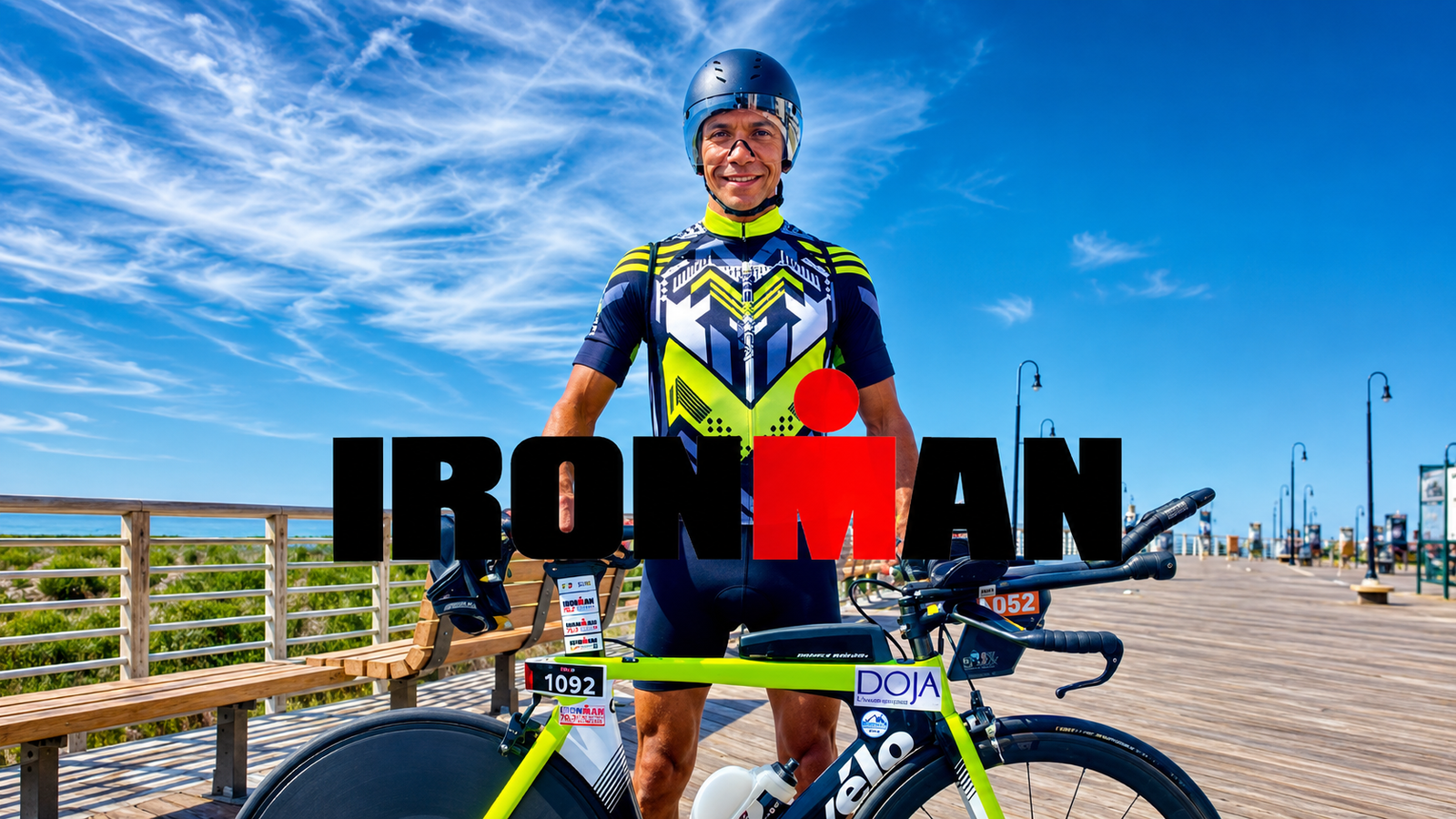 Captain Hazem Rabei Ironman athlete sponsored by DOJA